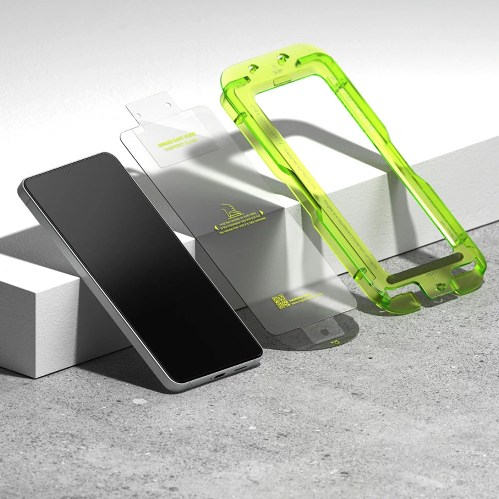 Gehärtetes Bildschirmglas mit Applikator für Galaxy S26 Plus, Ringke Easy Slide, 2 Stück