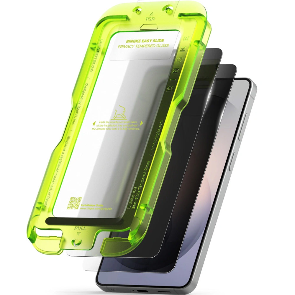 Sichtschutzglas mit Applikator für Galaxy S26 Plus, Ringke Easy Slide, 2 Stück