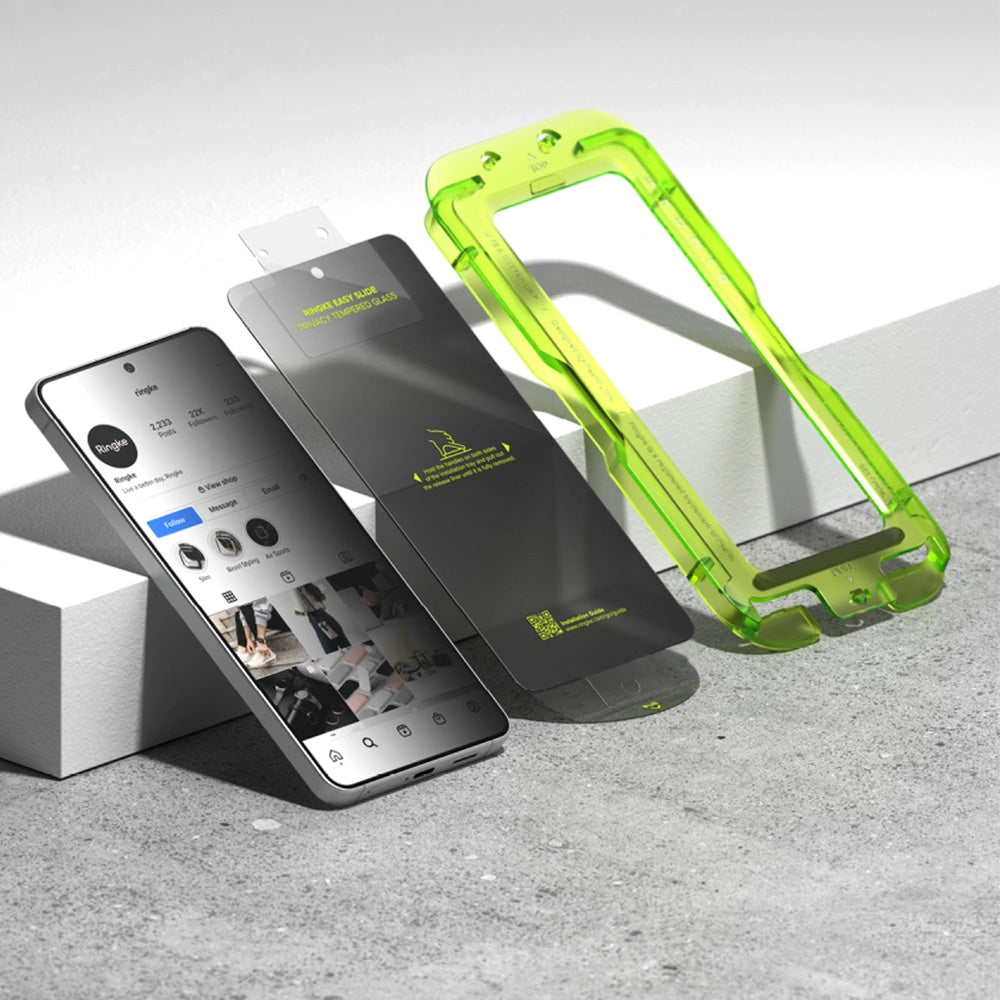 Sichtschutzglas mit Applikator für Galaxy S26 Plus, Ringke Easy Slide, 2 Stück