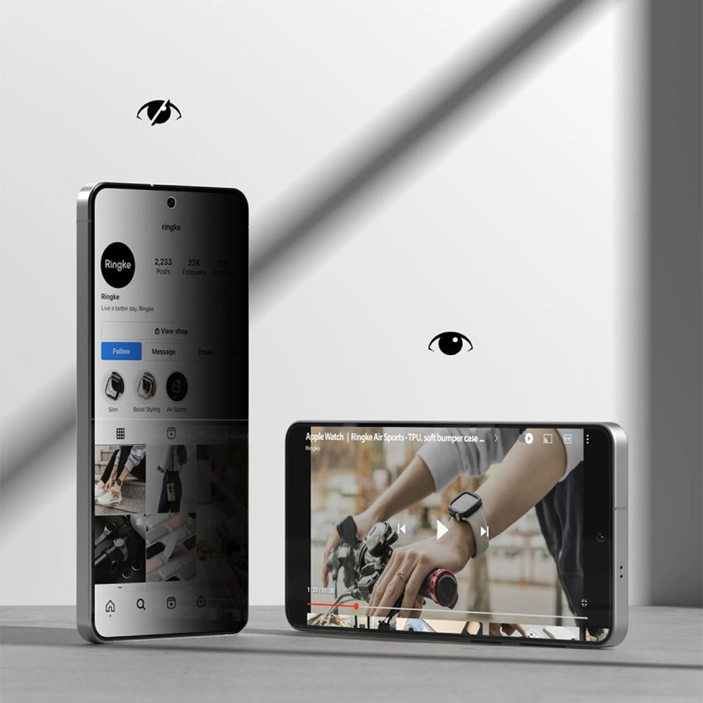 Sichtschutzglas mit Applikator für Galaxy S26 Plus, Ringke Easy Slide, 2 Stück