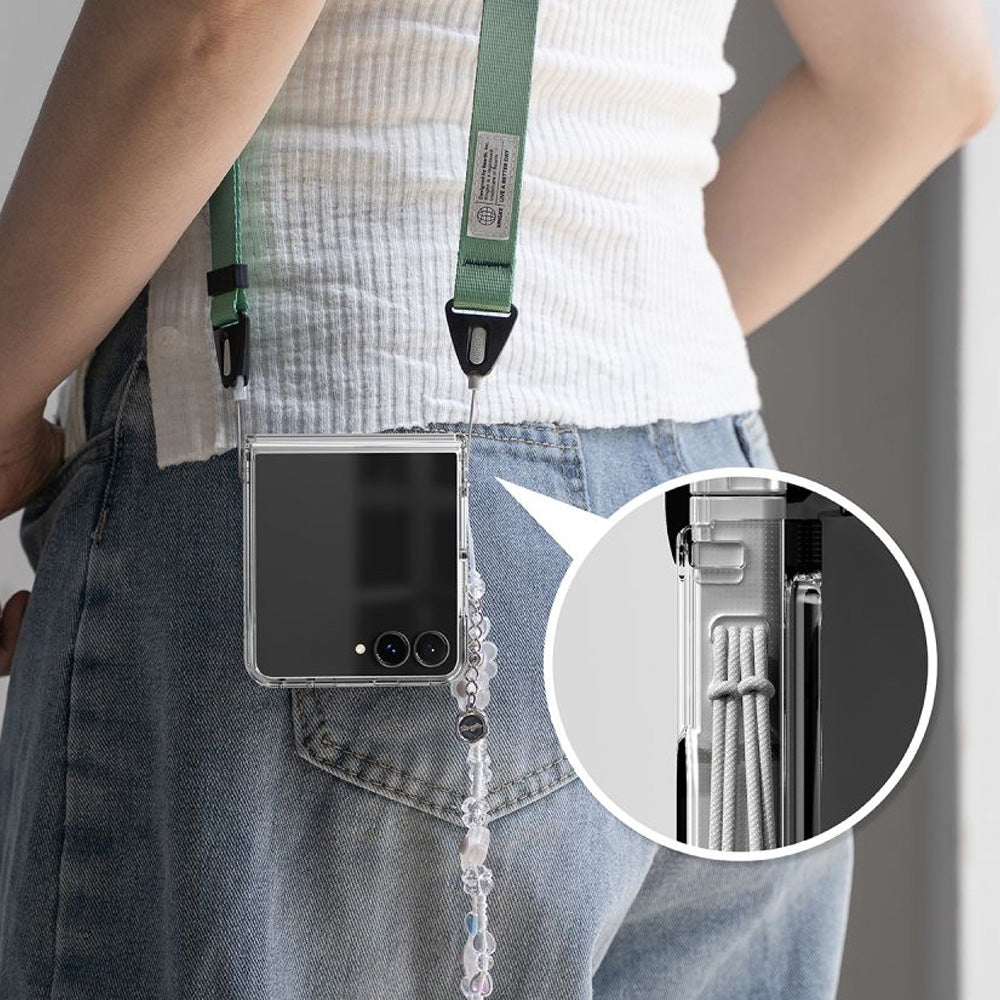 Handyhülle für Galaxy Z Flip8, Ringke Fusion Flap, Transparent (7/8)