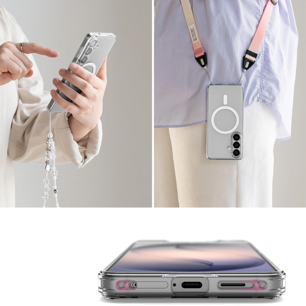 Handyhülle für Galaxy S26, Ringke Fusion Magnetic mit MagSafe, Transparent