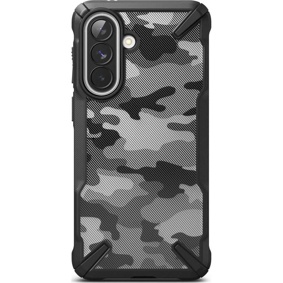 Handyhülle für Galaxy A57 5G, Ringke Fusion X, Schwarz mit Moro-Muster