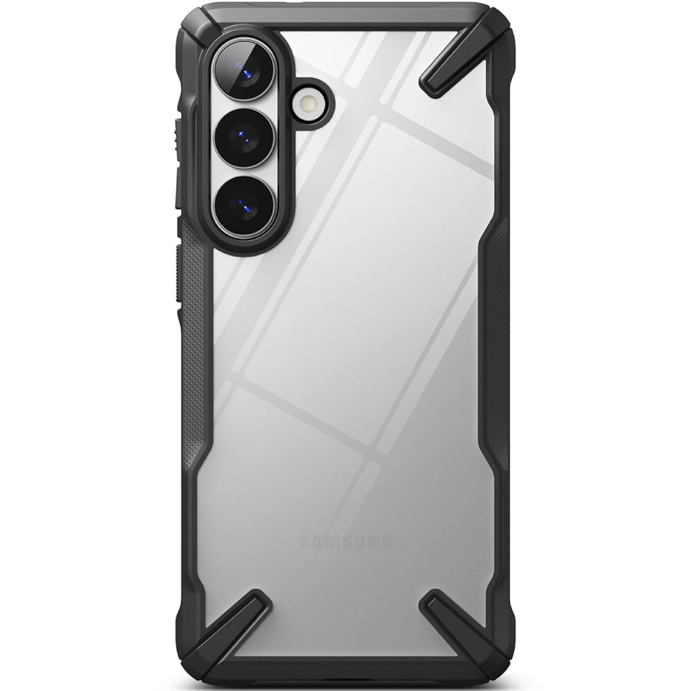 Handyhülle für Galaxy S26 Plus, Ringke Fusion X, Transparent mit Schwarzen Rahmen