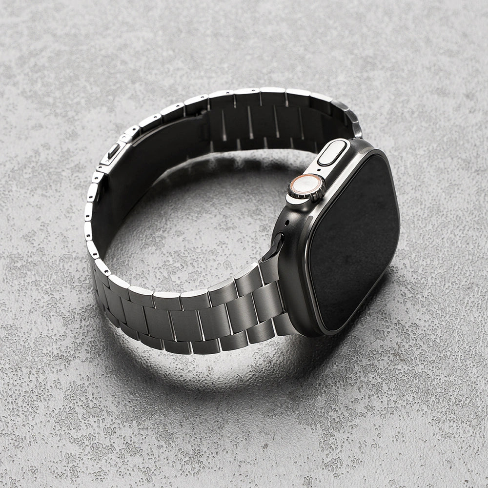 Edelstahl Armband für Apple Watch 49/46/45/44 mm, Ringke Metal One Air, Silber