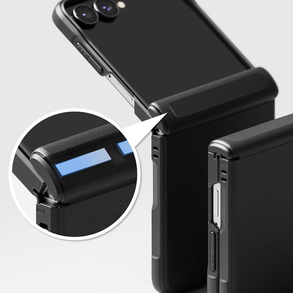 Handyhülle für Galaxy Z Flip8, Ringke Onyx Flap Magnetic mit MagSafe, Schwarz (8/10)