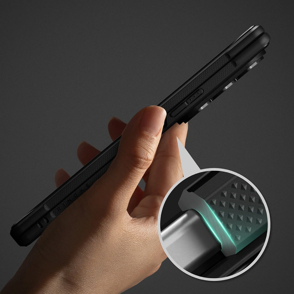Handyhülle für Galaxy Z Fold8 Ultra, Ringke Onyx Flap Magnetic mit MagSafe, Schwarz (7/8)