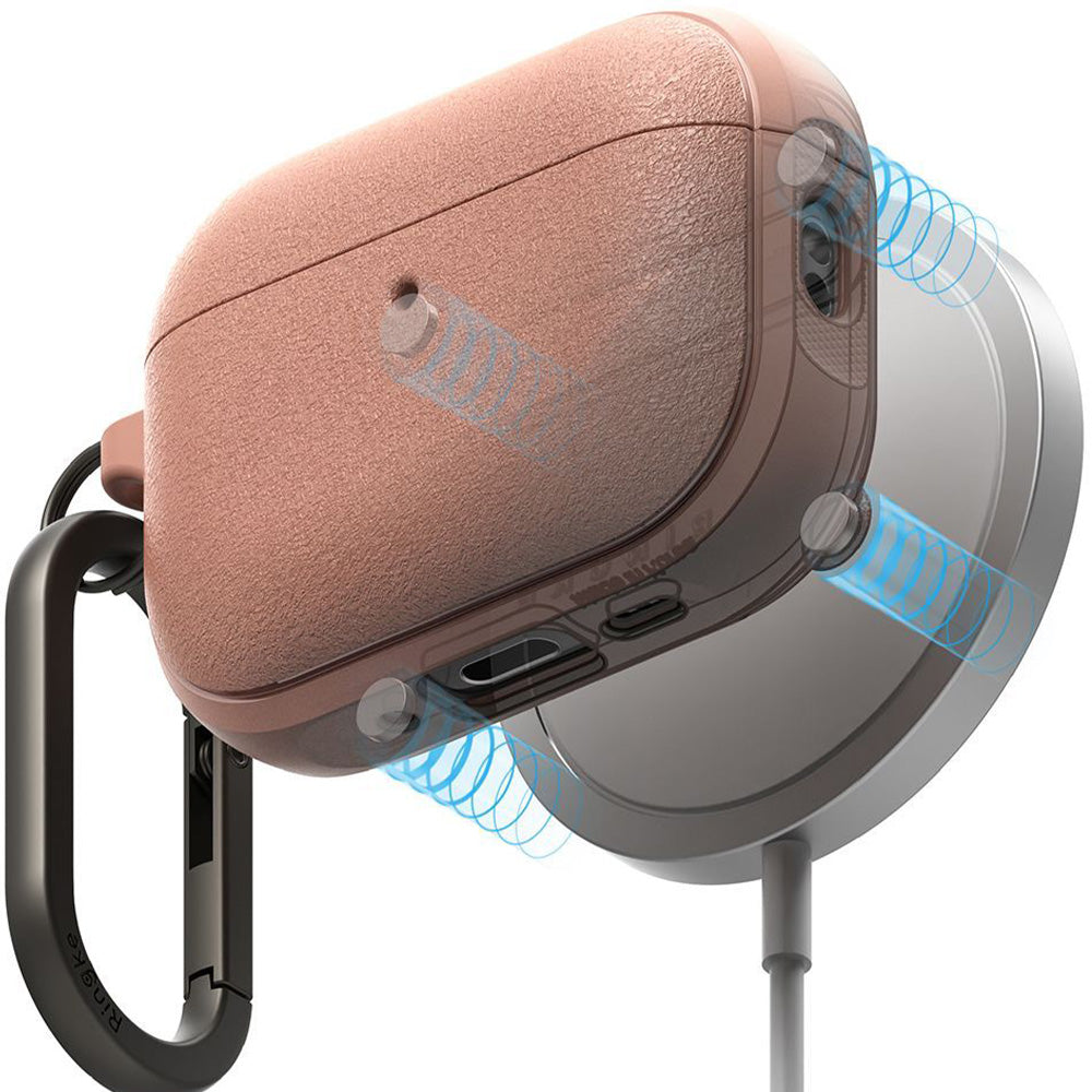 Schutzhülle für AirPods Pro 3, Ringke Onyx Magnetic mit MagSafe, Dunkelrosa