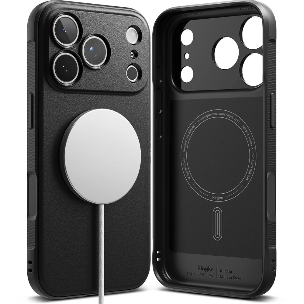 Handyhülle für iPhone 18 Pro / 17 Pro, Ringke Onyx Magnetic mit MagSafe, Schwarz (3/8)