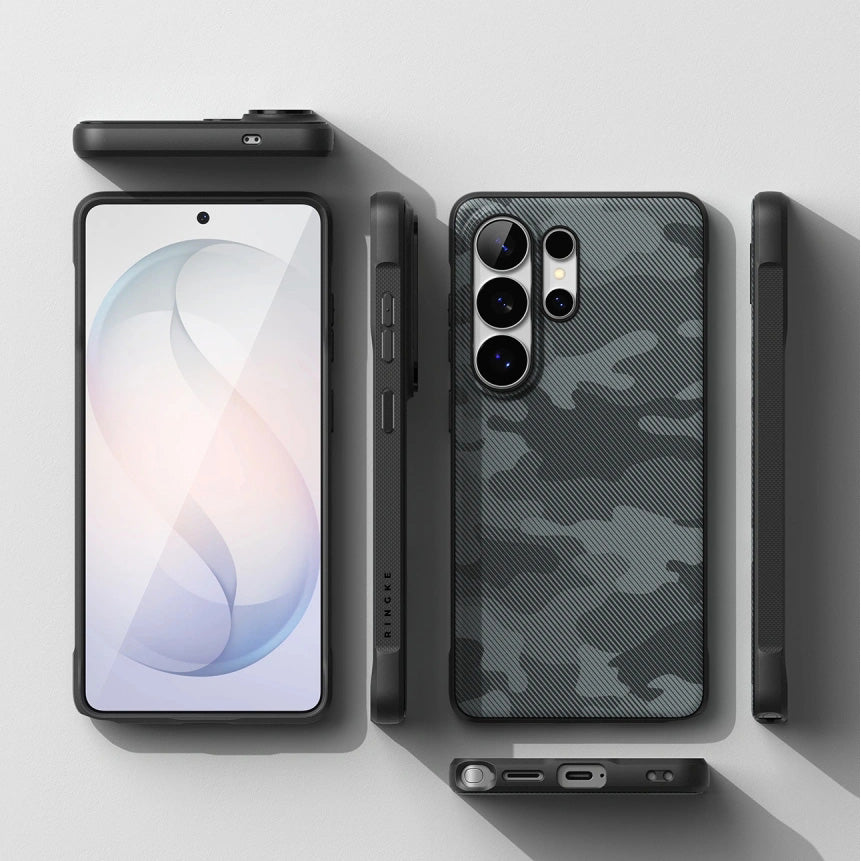 Handyhülle für Galaxy S26 Ultra, Ringke Onyx Magnetic, Grau-schwarze Tarnfarbe