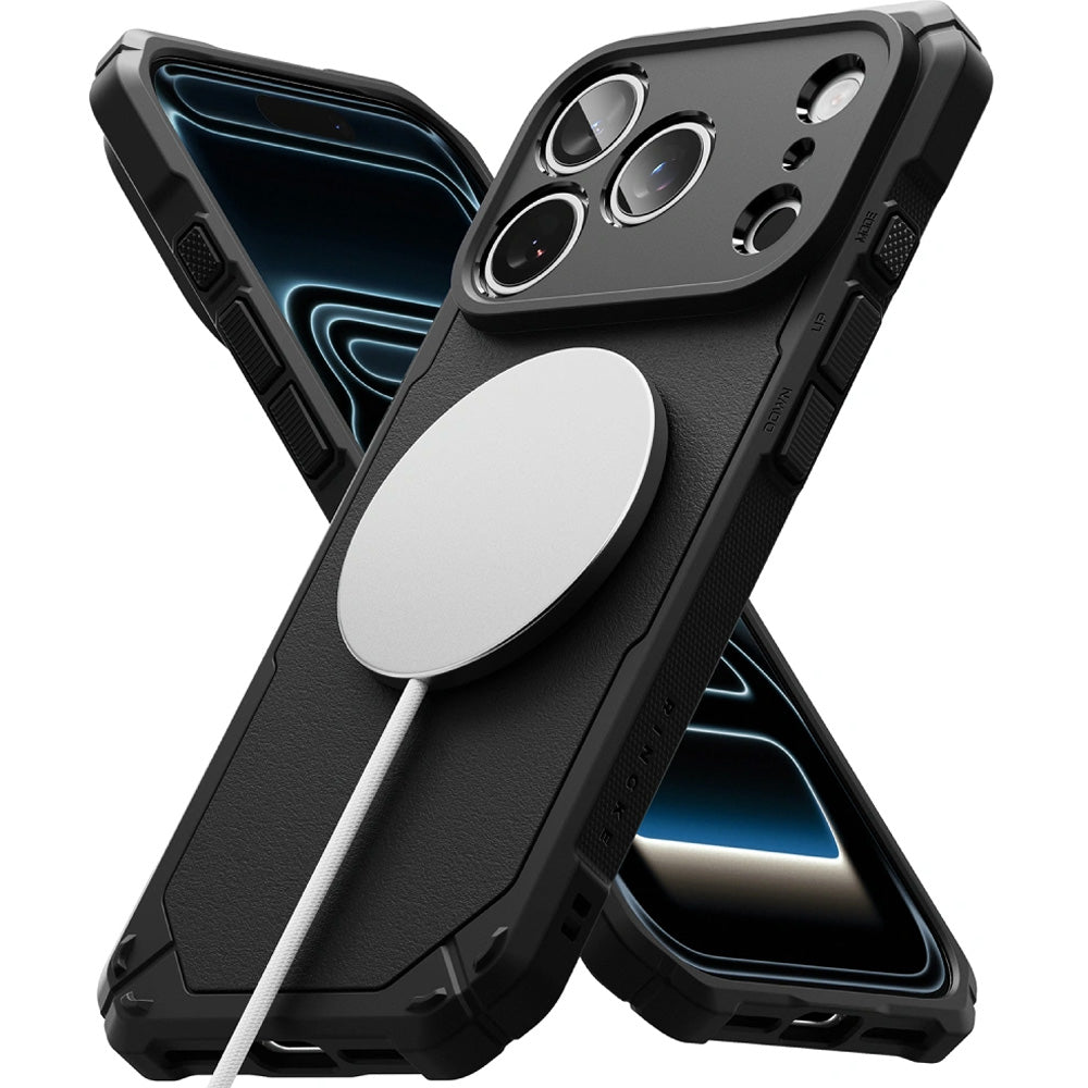 Handyhülle für iPhone 18 Pro / 17 Pro, Ringke Rugged Gear Magnetic mit MagSafe, Schwarz (4/7)