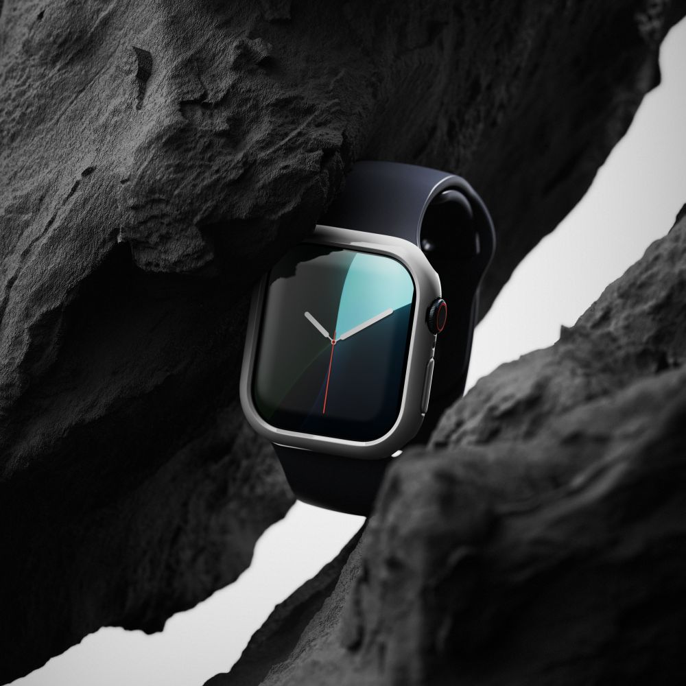 Schutzhülle Ringke Slim 2-pack für Apple Watch 11 / 10 (46 mm), Transparent und Schwarz