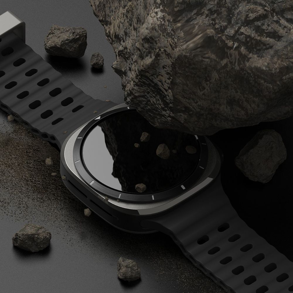 Schutzhülle + Glas für Galaxy Watch Ultra 2 / 1, Ringke Slim & Tempered Glass, Schwarz