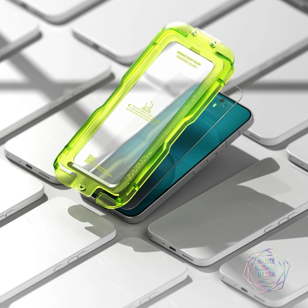 Gehärtetes Bildschirmglas mit Applikator für Nothing Phone 4A Pro, Ringke Easy Slide, Transparent, 2 Stück
