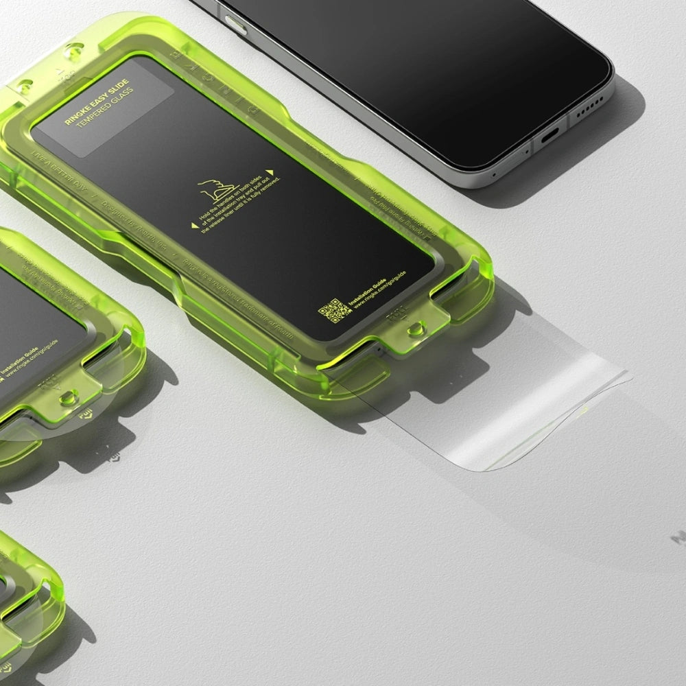 Gehärtetes Bildschirmglas mit Applikator für Nothing Phone 4A Pro, Ringke Easy Slide, Transparent, 2 Stück
