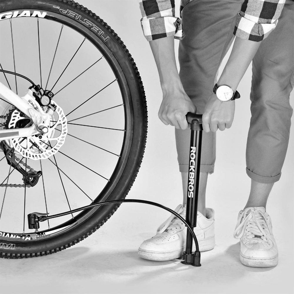 Standpumpe mit einer Nadel für ein Fahrrad, einen Ball, Rockbros A320, Schwarz