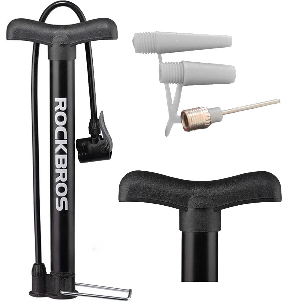 Standpumpe mit einer Nadel für ein Fahrrad, einen Ball, Rockbros A320, Schwarz