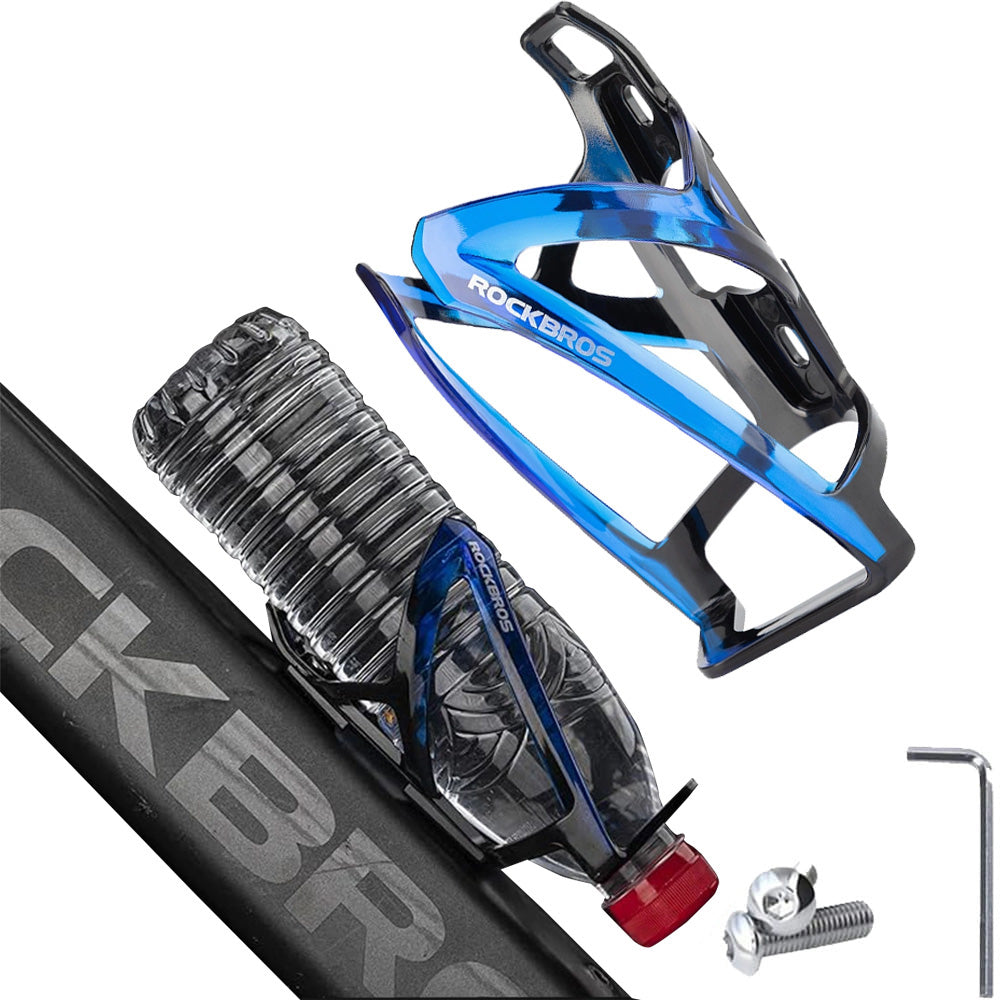 fahrradständer blau Fahrradhalterung für Flasche, Rockbros FK338, Schwarz-Blau