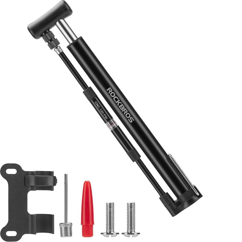 fahrradpumpe kinderfahrrad Fahrradpumpe, Standpumpe, Rockbros Mini Bike Pump, Schwarz