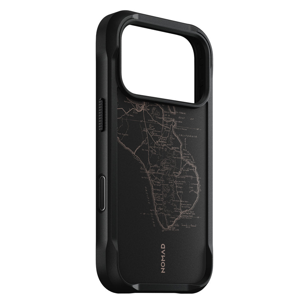 Handyhülle für iPhone 18 Pro / 17 Pro, Nomad Rugged Case mit MagSafe, Schwarz Gemustert (6/12)