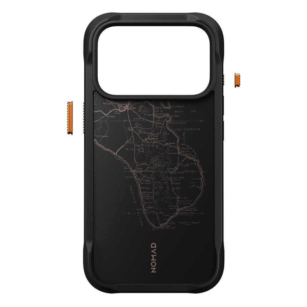 Handyhülle für iPhone 18 Pro / 17 Pro, Nomad Rugged Case mit MagSafe, Schwarz Gemustert (12/12)