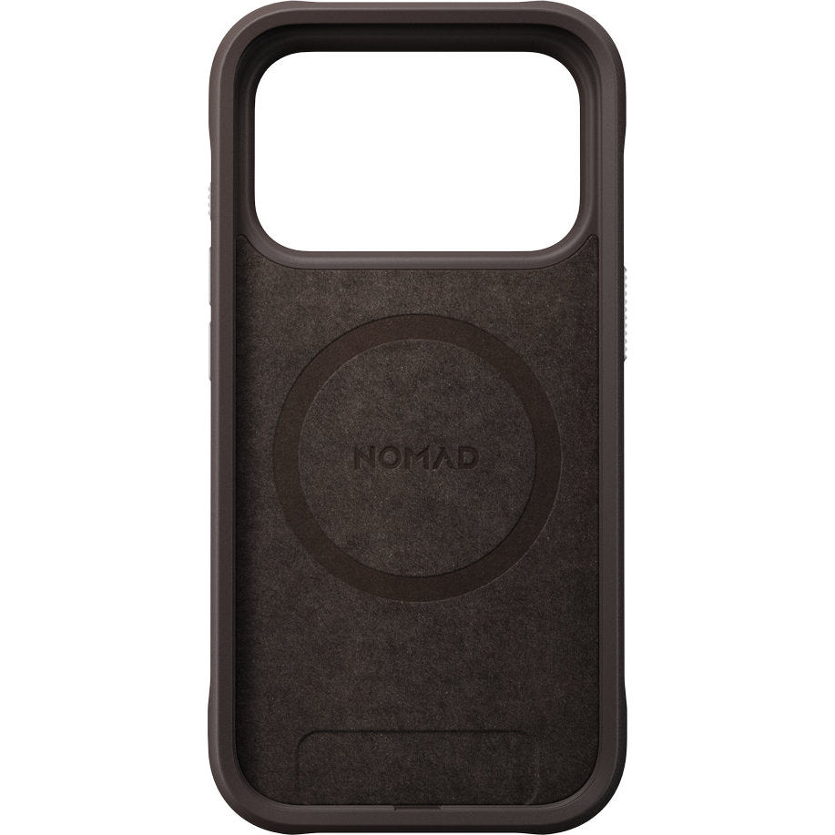 Handyhülle für iPhone 18 Pro / 17 Pro, Nomad Rugged Case mit MagSafe, Orange und Schwarz Gemustert (6/7)