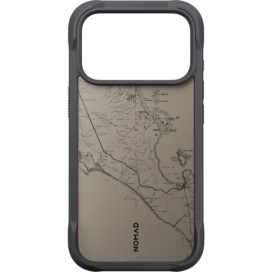 Handyhülle für iPhone 18 Pro / 17 Pro, Nomad Rugged Case mit MagSafe, Grau und Schwarz Gemustert (2/7)
