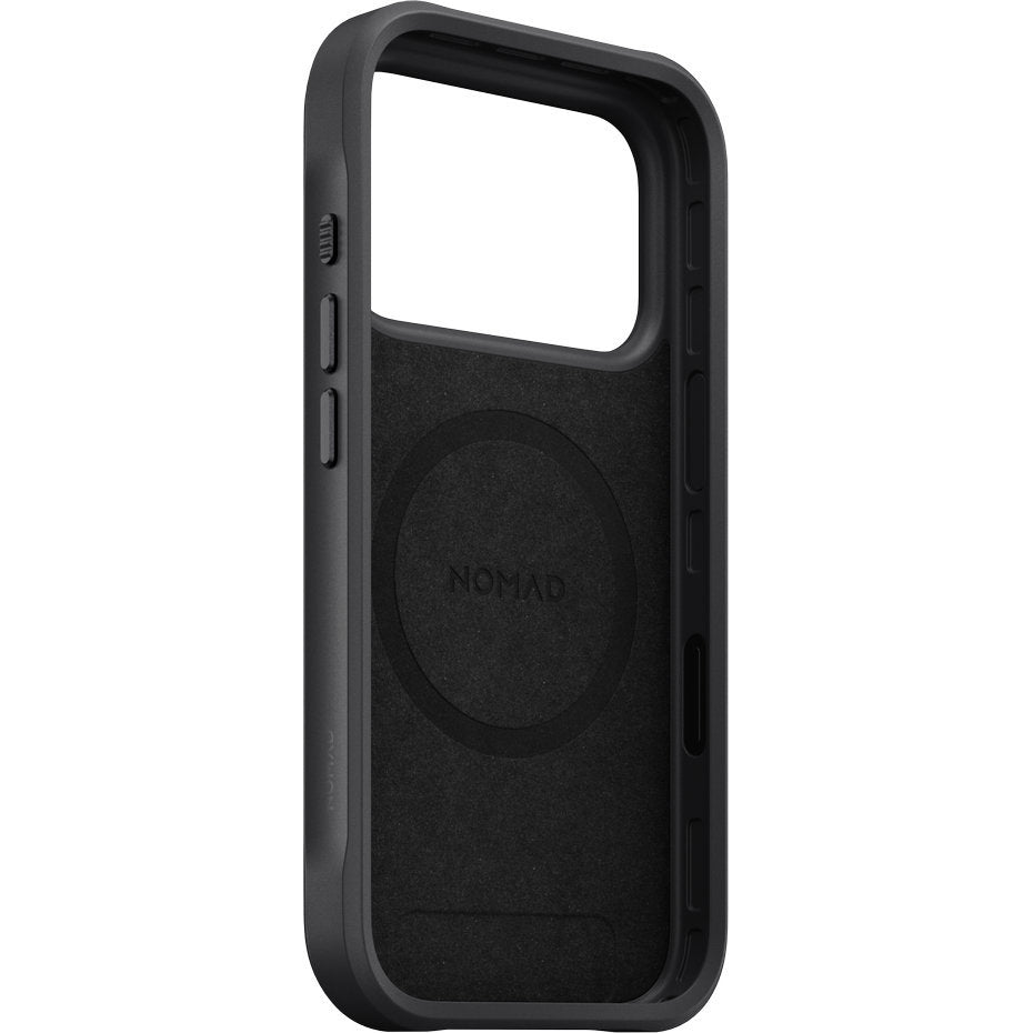 Handyhülle für iPhone 18 Pro / 17 Pro, Nomad Rugged Case mit MagSafe, Grau und Schwarz Gemustert (3/7)