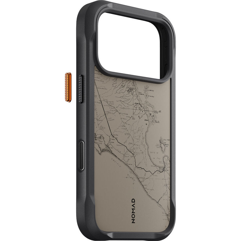 Handyhülle für iPhone 18 Pro / 17 Pro, Nomad Rugged Case mit MagSafe, Grau und Schwarz Gemustert (4/7)