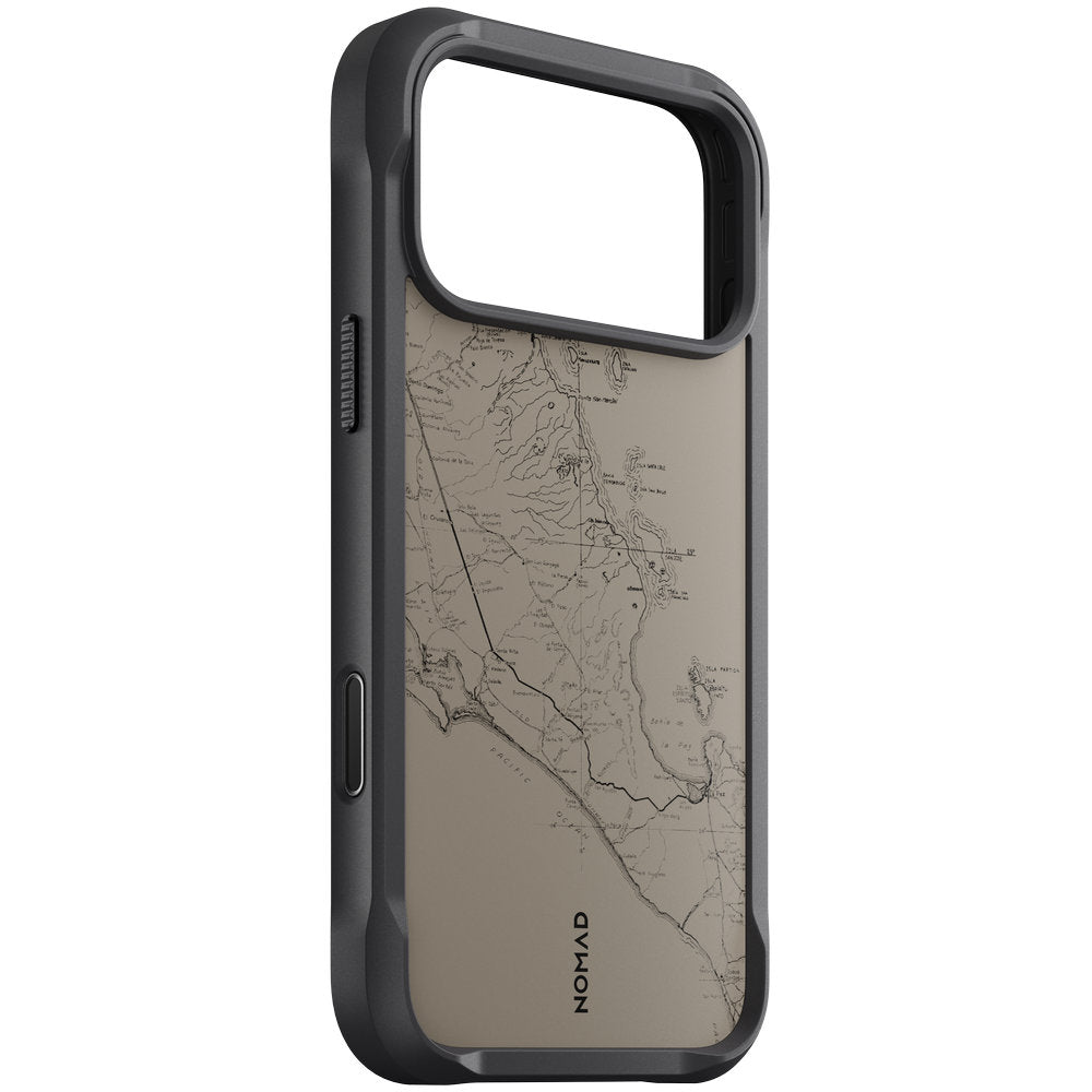 Handyhülle für iPhone 18 Pro Max / 17 Pro Max, Nomad Rugged Case mit MagSafe, Grau und Schwarz Gemustert (1/7)