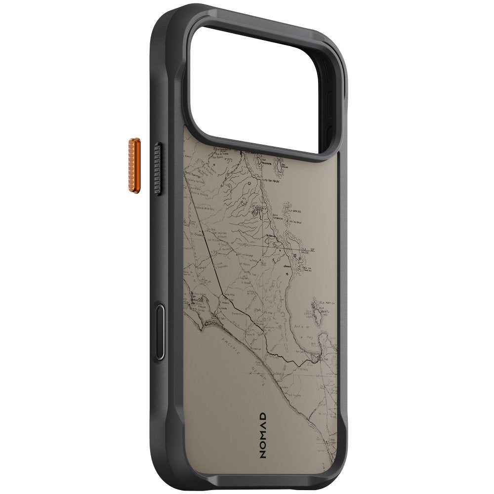 Handyhülle für iPhone 18 Pro Max / 17 Pro Max, Nomad Rugged Case mit MagSafe, Grau und Schwarz Gemustert (4/7)