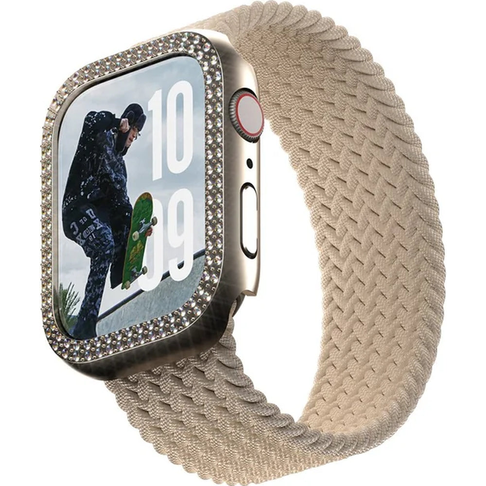 Hülle für Apple Watch 11 / 10 (42 mm), SAFE by PanzerGlass Bling, Golden
