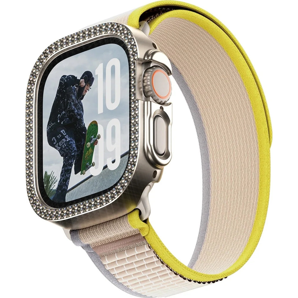Hülle für Apple Watch Ultra 4/3/2/1 49 mm, SAFE by PanzerGlass Bling, Golden