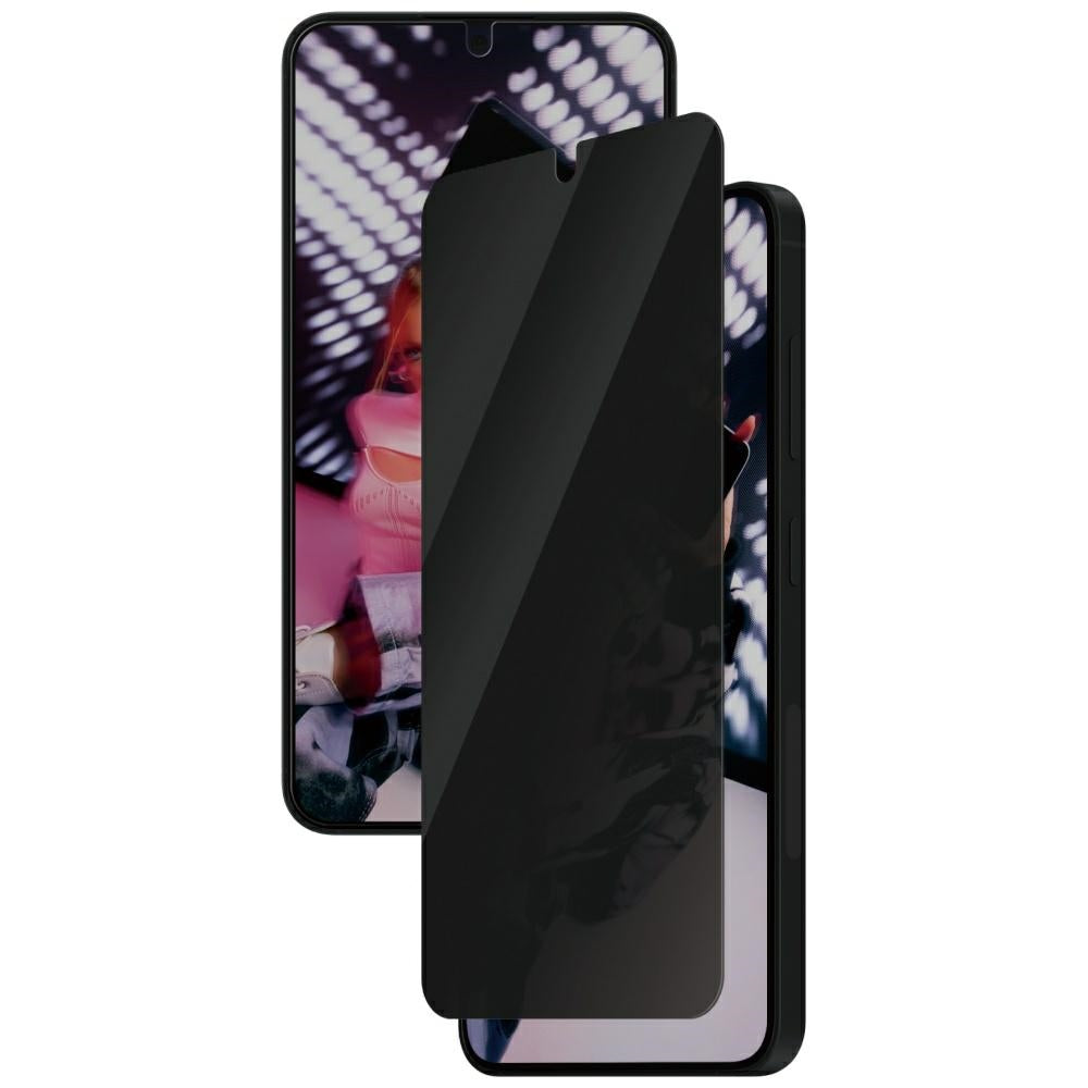 Sichtschutzglas mit Applikator für Galaxy S25 / S24, Safe by PanzerGlass Ultra-Wide Fit Privacy + EasyAligner