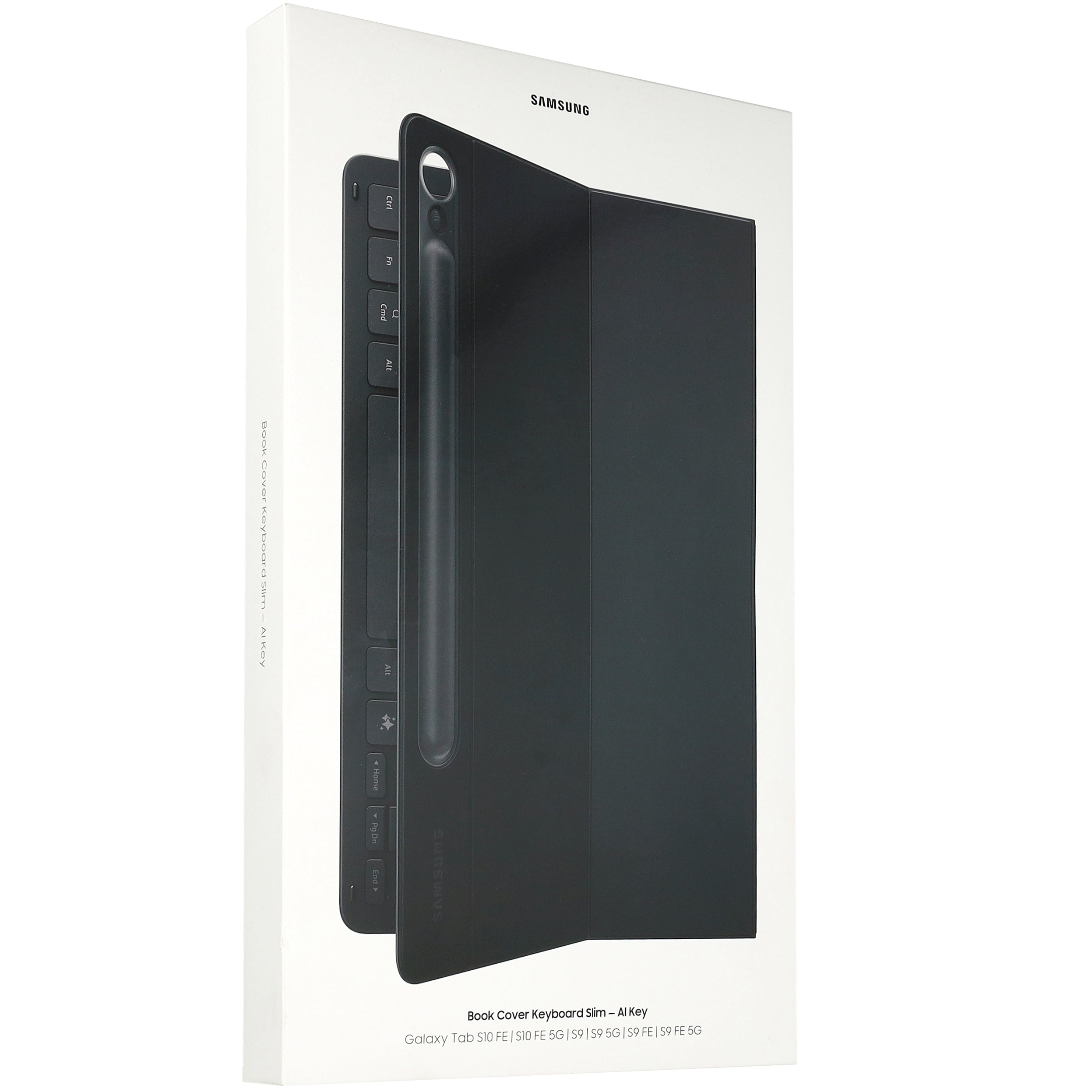 Schutzhülle für Galaxy Tab S9 / S9 FE mit Tastatur, Samsung Book Cover Keyboard Slim, Schwarz