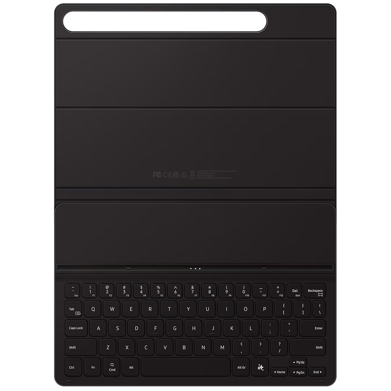 Schutzhülle für Galaxy Tab S9 / S9 FE mit Tastatur, Samsung Book Cover Keyboard Slim, Schwarz