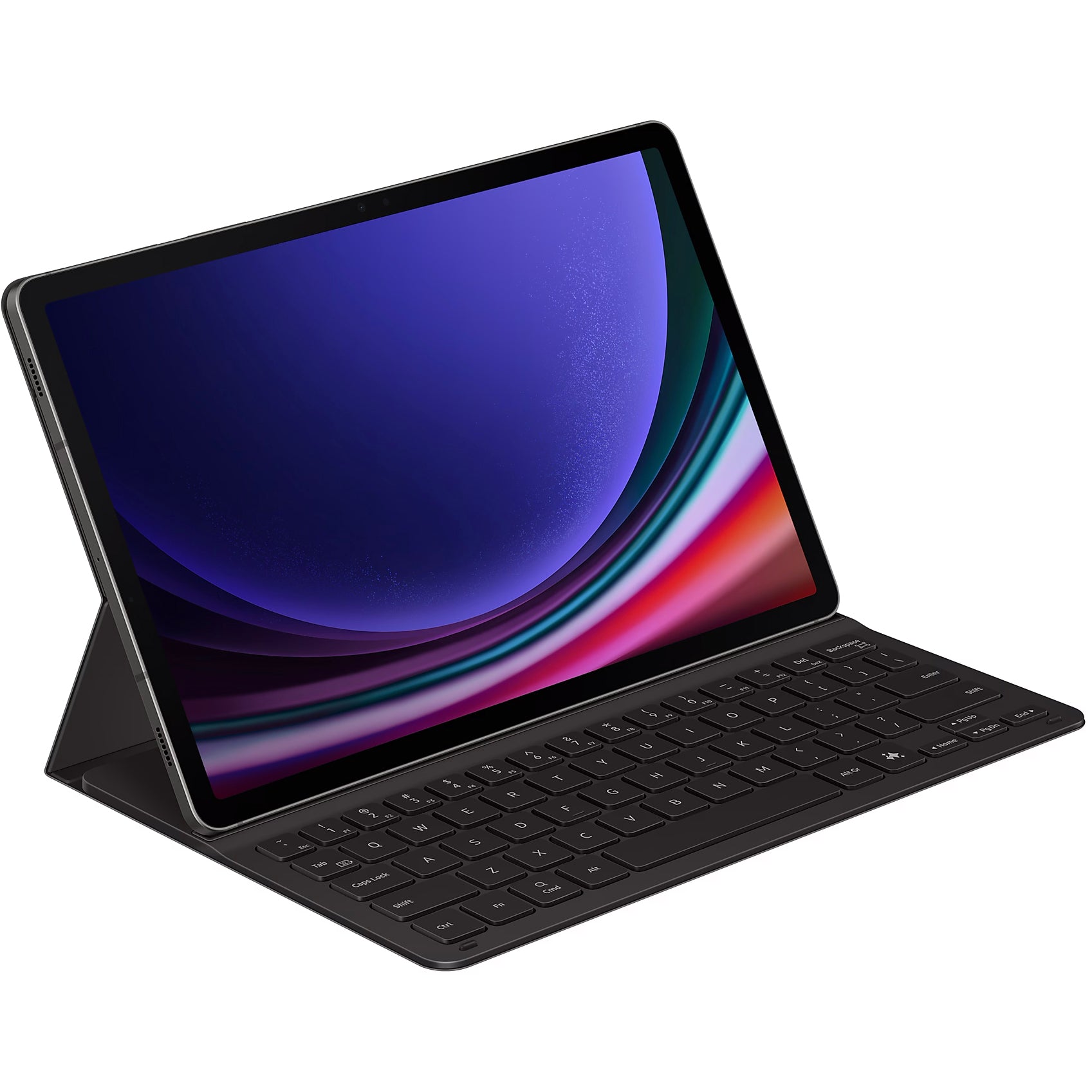 Schutzhülle für Galaxy Tab S9 / S9 FE mit Tastatur, Samsung Book Cover Keyboard Slim, Schwarz