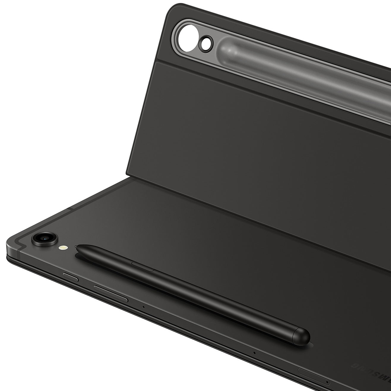Schutzhülle für Galaxy Tab S9 / S9 FE mit Tastatur, Samsung Book Cover Keyboard Slim, Schwarz