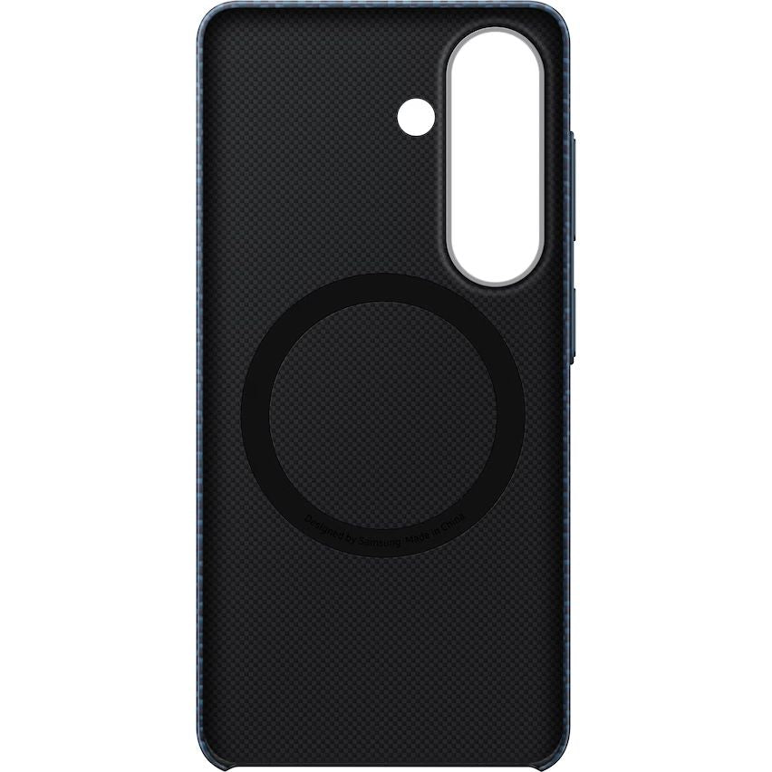 Original Handyhülle für Galaxy S26, Samsung Carbon Magnet Case mit MagSafe, Dunkelblau mit Kohlefaser