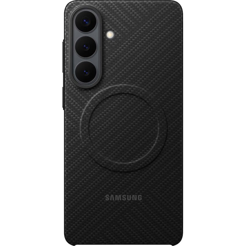 Original Handyhülle für Galaxy S26 Plus, Samsung Carbon Magnet Case mit MagSafe, Schwarz mit Kohlefaser