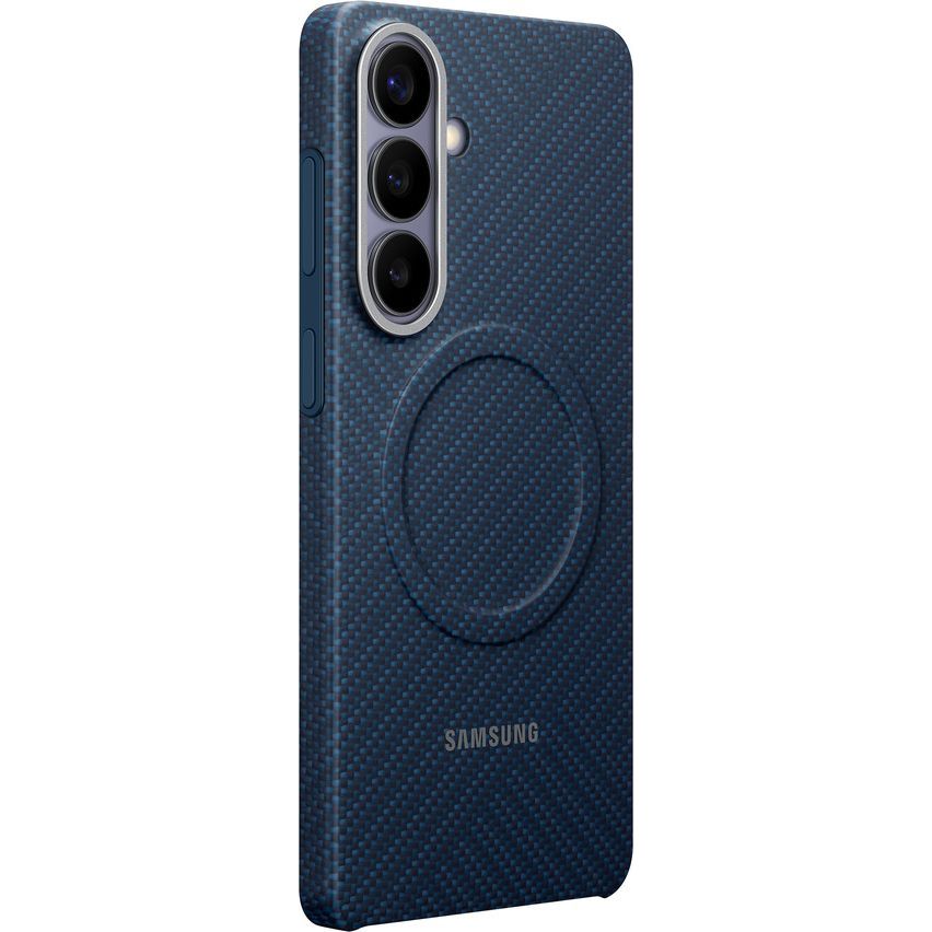 Original Handyhülle für Galaxy S26 Plus, Samsung Carbon Magnet Case mit MagSafe, Dunkelblau mit Kohlefaser
