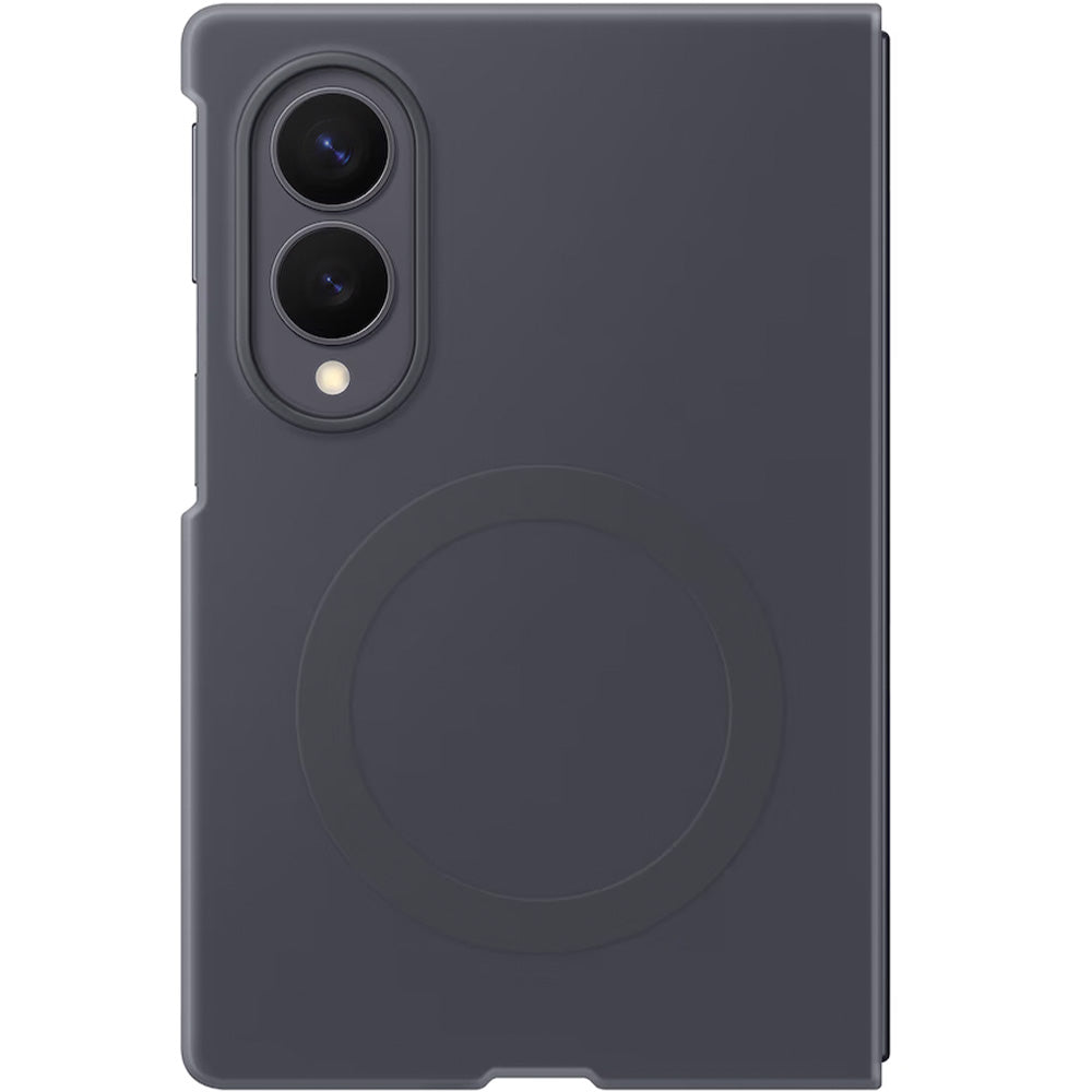 Handyhülle und 2x Anti-Reflexionsfolie für Galaxy Z Fold8, Samsung Silicone Magnet Case mit MagSafe, Graphit
