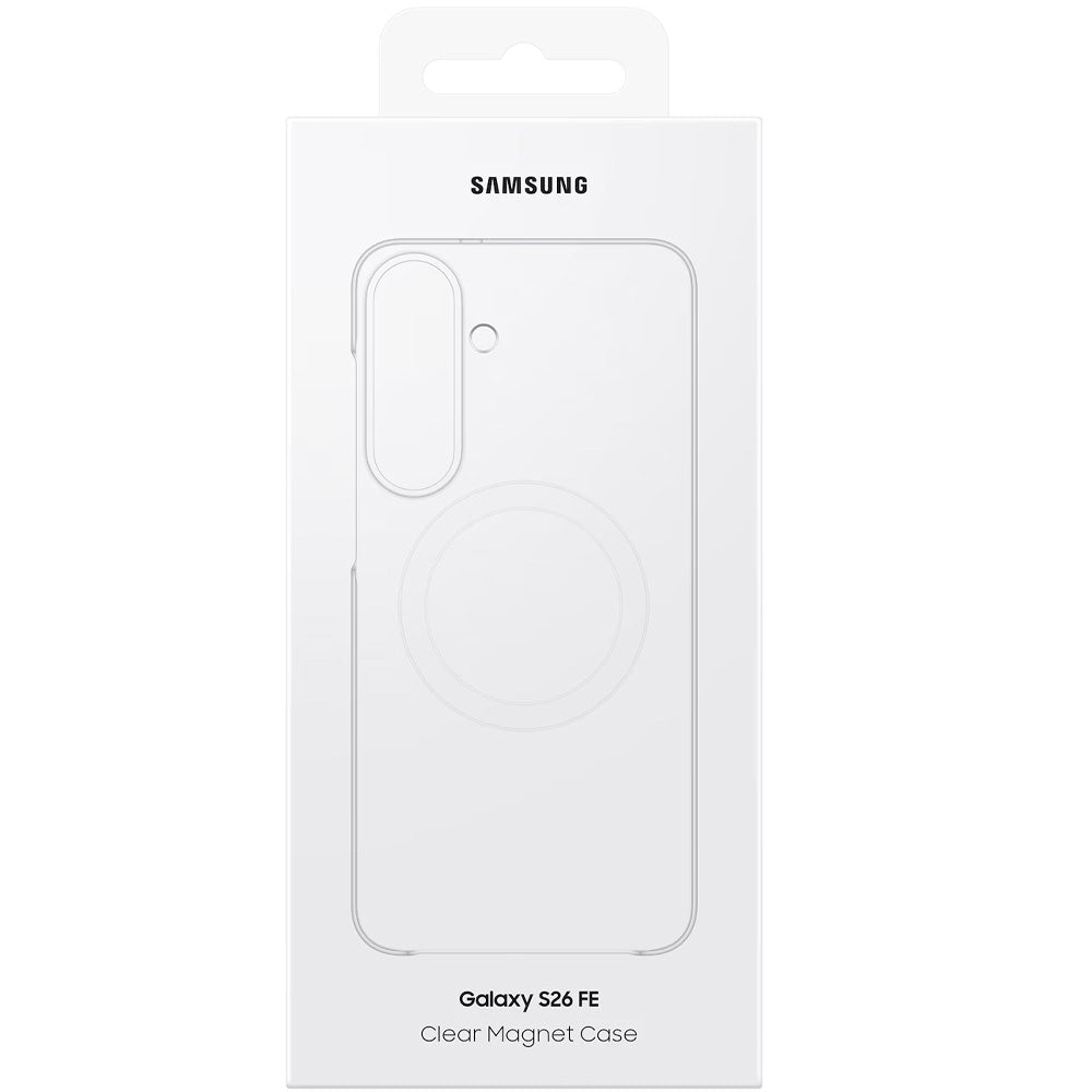 Handyhülle für Galaxy S26 FE, Samsung Clear Magnet Case mit MagSafe, Transparent-Weiß (6/6)
