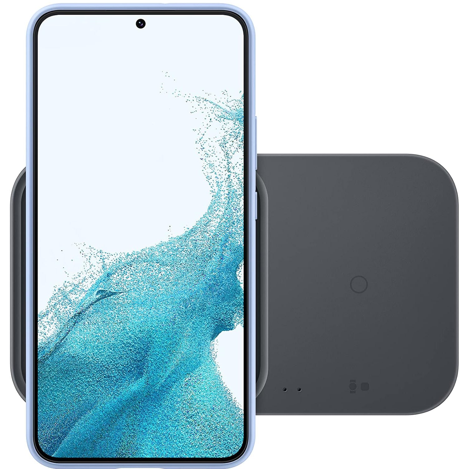 Induktionsladegerät + Netzladegerät Samsung Wireless Charger Duo EP-P5400 15W, Grau