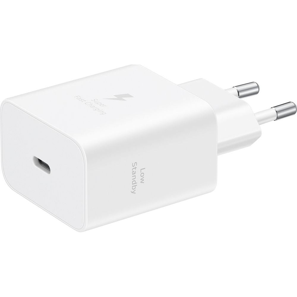 Wandladegerät GaN USB-C 45W, PD, PPS, Samsung Power Adapter, Weiß