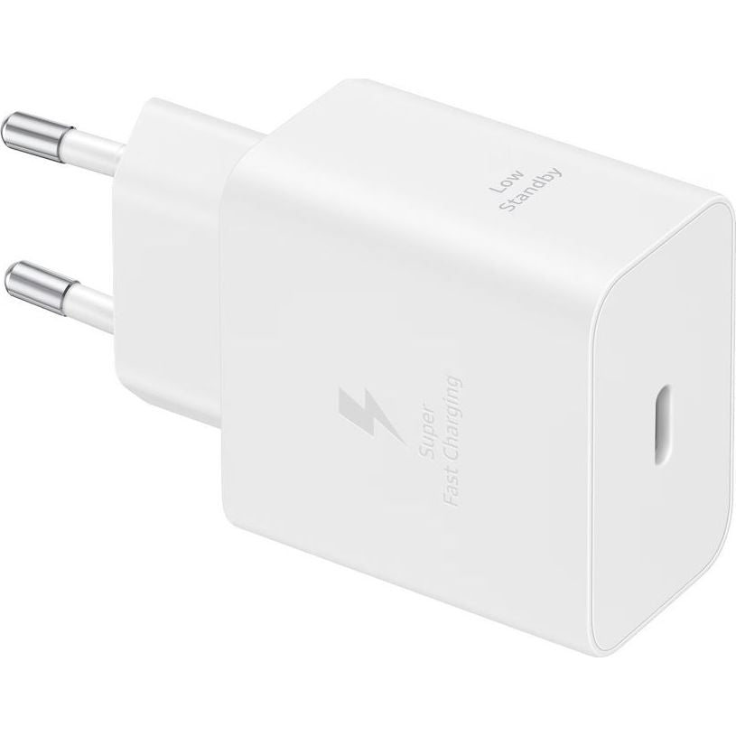Wandladegerät GaN USB-C 45W, PD, PPS, Samsung Power Adapter, Weiß