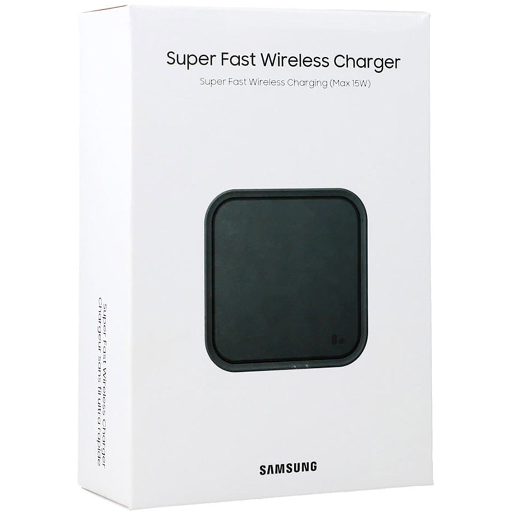 Samsung kabelloses Schnellladegerät EP-P2400TB, 15W + Wandladegerät, Schwarz