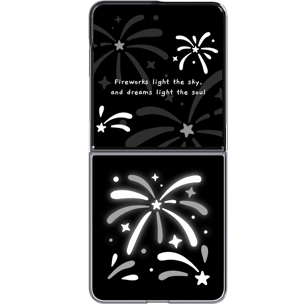 Handyhülle für Galaxy Z Flip8, Samsung FlipSuit Case, Transparent mit auswechselbarem schwarzen Einsatz (2/5)