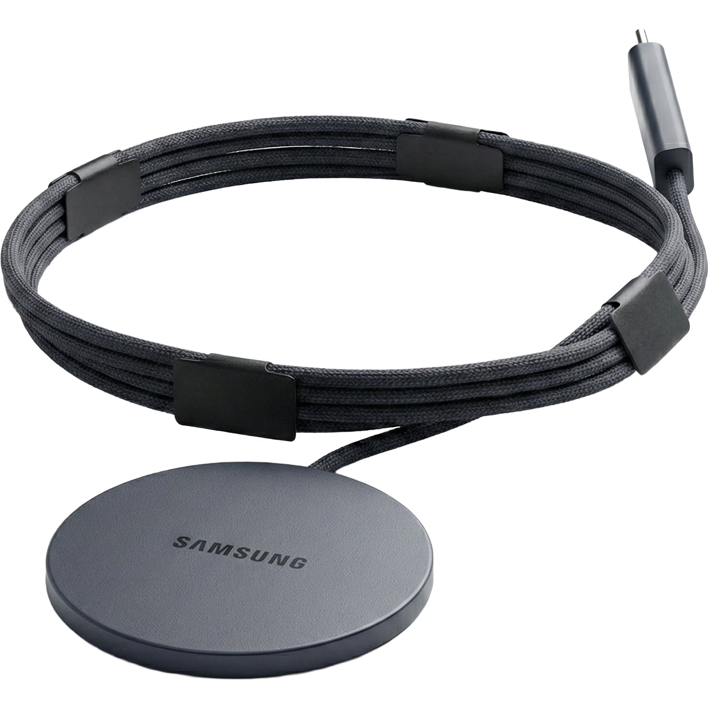 Induktionsladegerät mit Qi2.2 25W + Netzladegerät 45W, Samsung Magnet Wireless Charger, für MagSafe / MPP, USB-C Nylonkabel, Schwarz