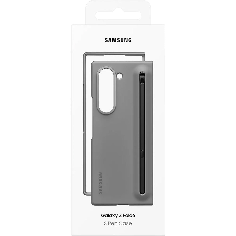 Handyhülle für Galaxy Z Fold6, Samsung Slim S-Pen Case + Stift, Grau